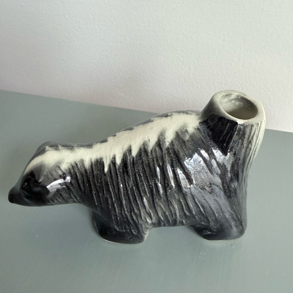 Vintage Skunk toothpick holder
